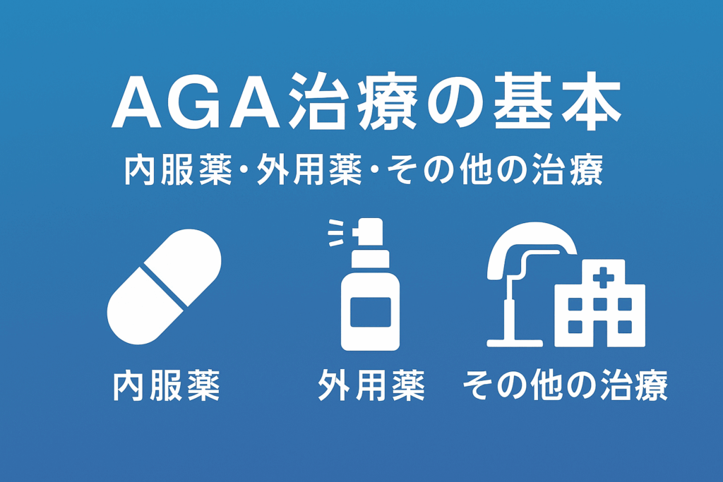 AGA治療の基本｜内服薬・外用薬・その他の治療