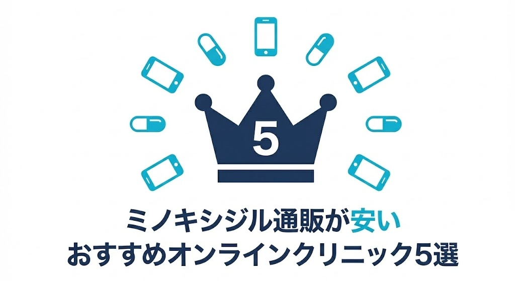 ミノキシジル通販が安いおすすめオンラインクリニック5選