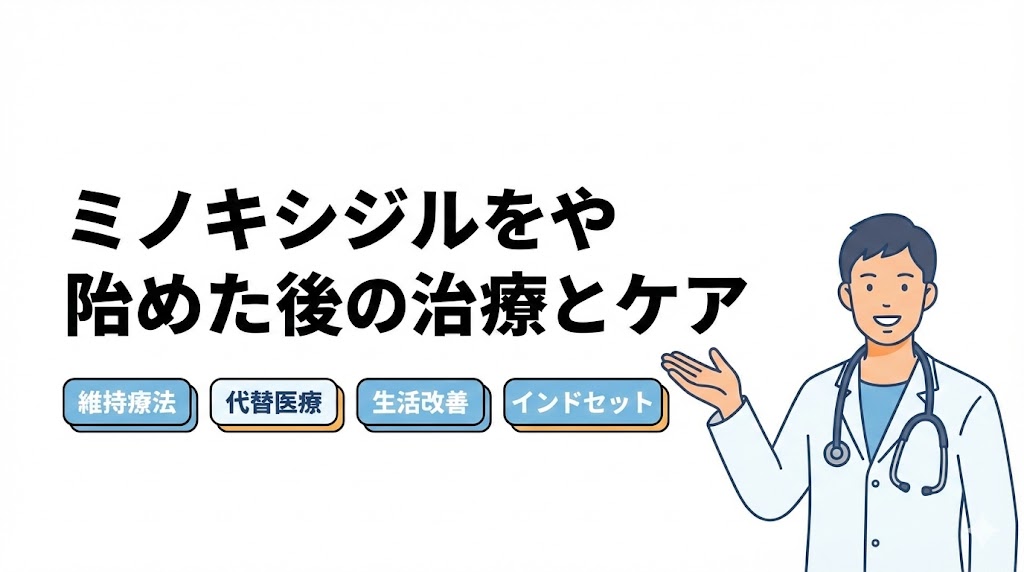 ミノキシジルをやめた後の治療とケア