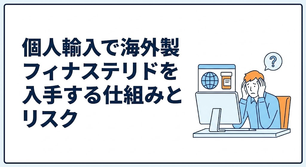 個人輸入で海外製フィナステリドを入手する仕組みとリスク