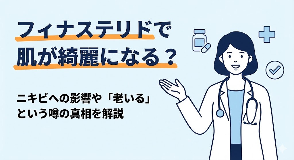 フィナステリドで肌が綺麗になる？