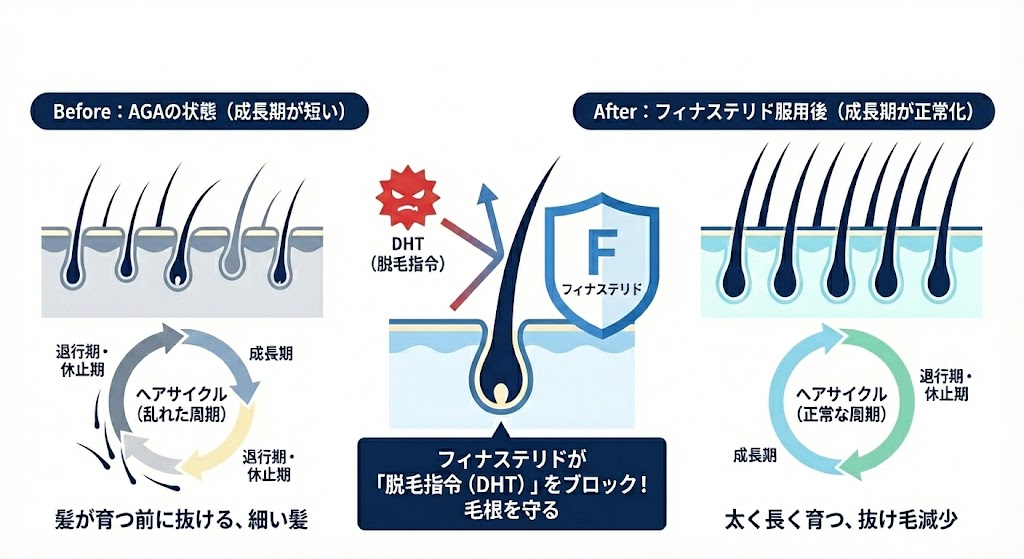 髪が生え変わるメカニズム