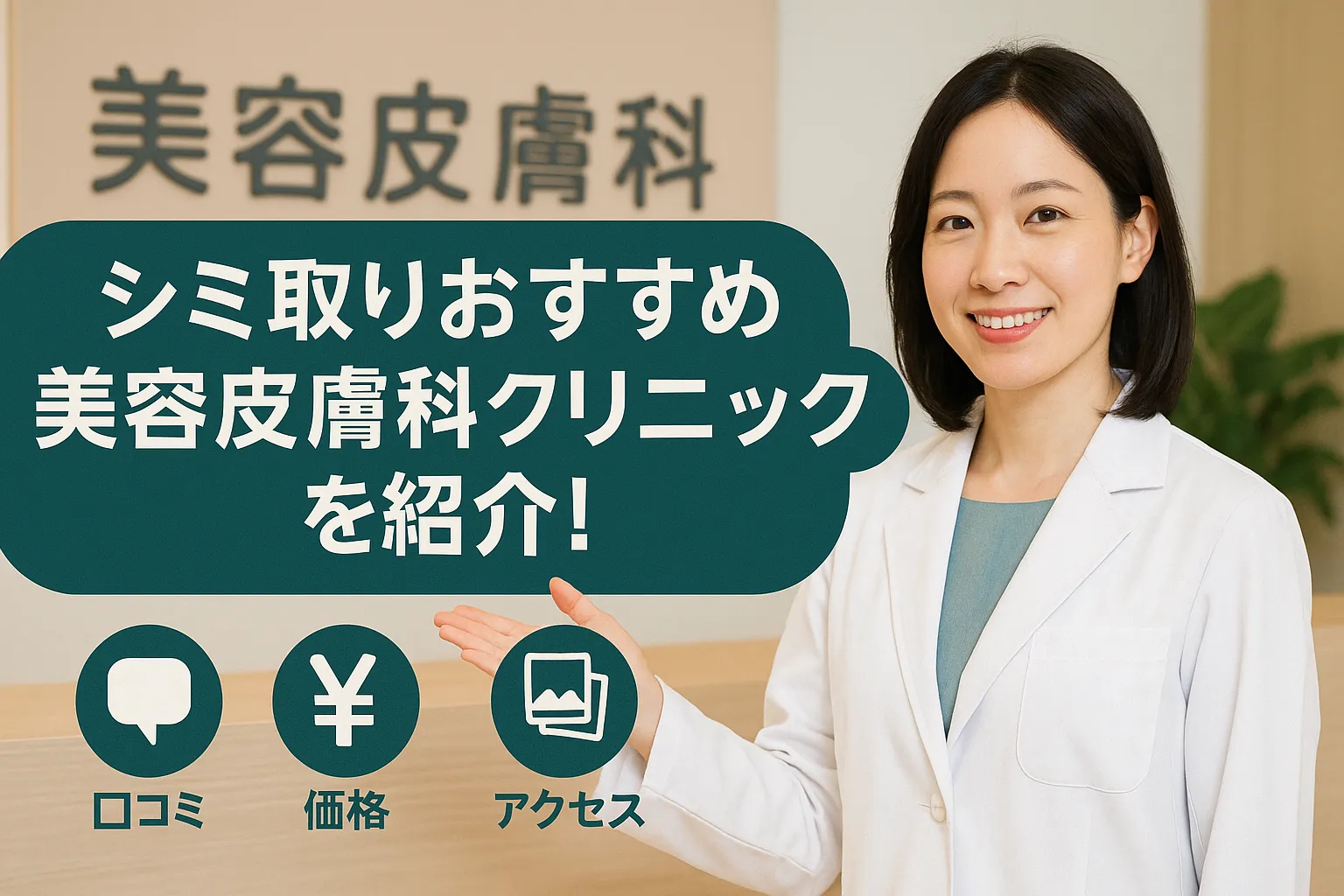 シミ取りおすすめ美容皮膚科クリニック！効果・料金・レーザーの種類を比較