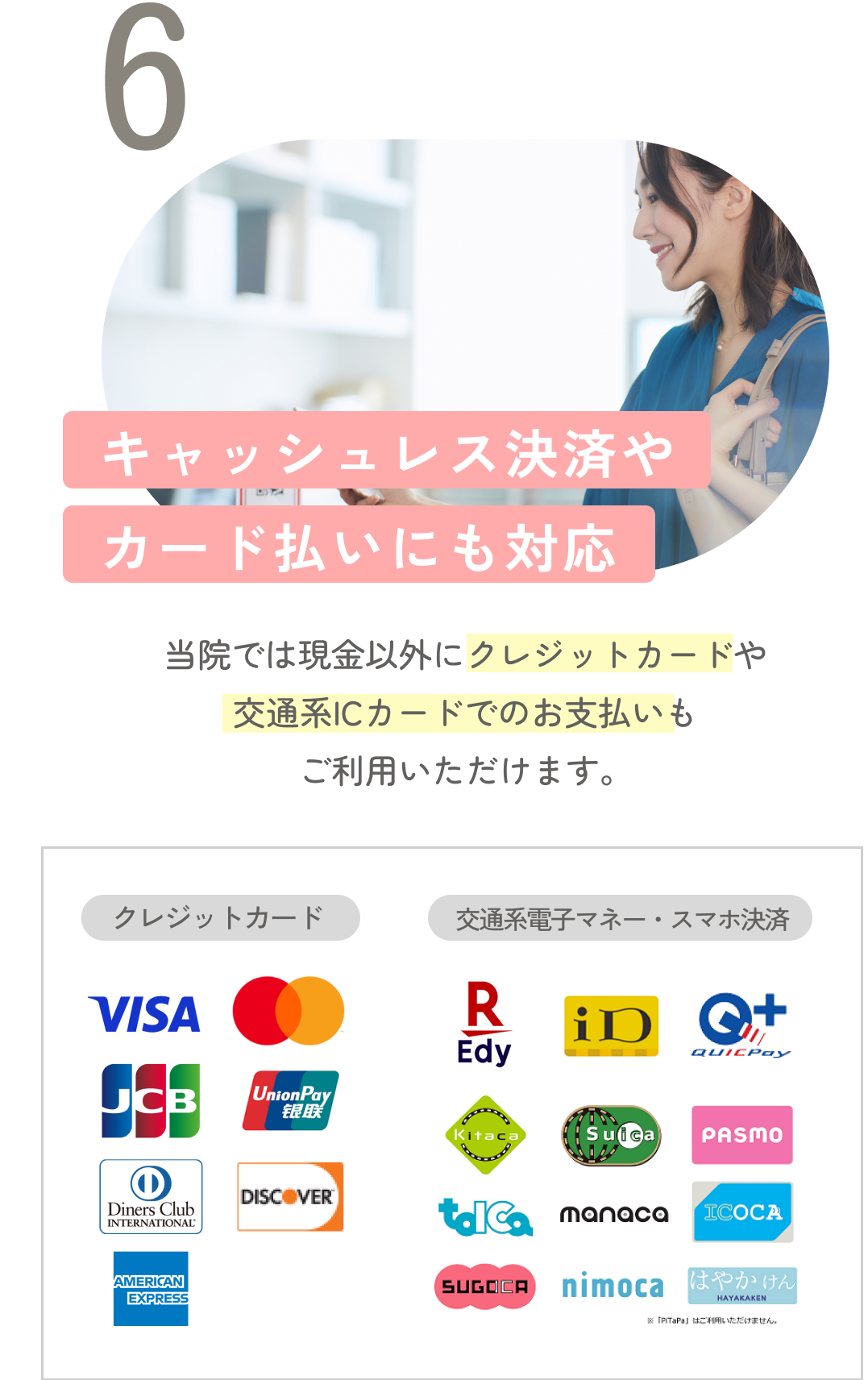 キャッシュレス決済対応