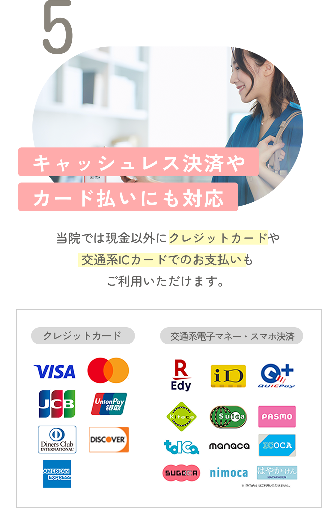 キャッシュレス決済対応