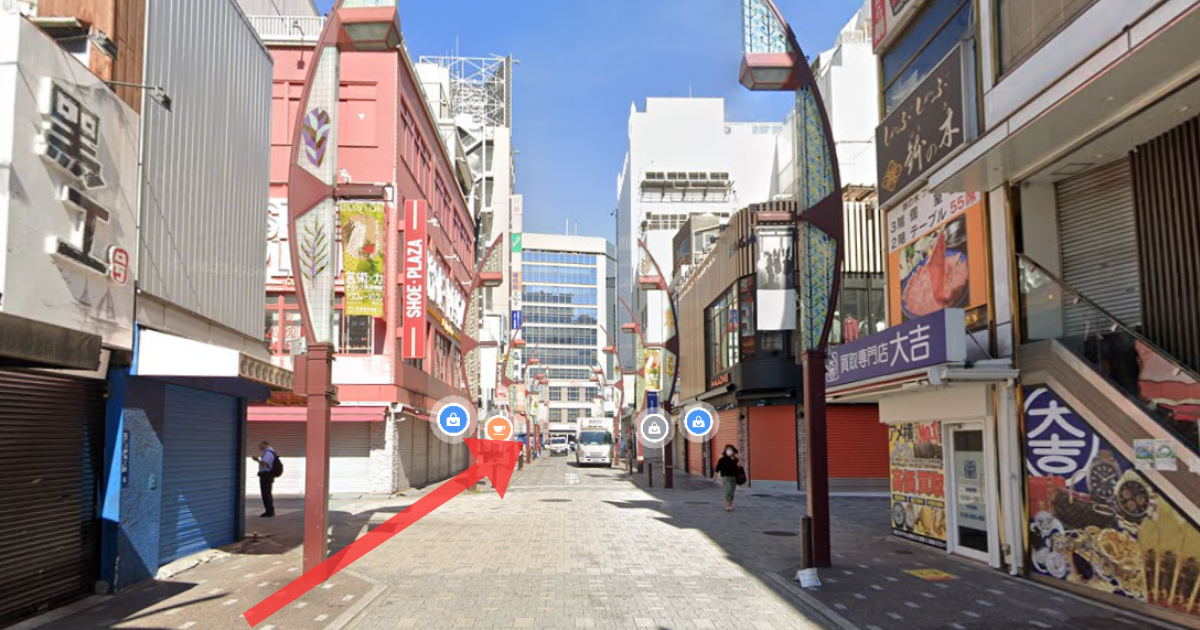 メンズライフクリニック 上野院の最寄り駅からの経路案内画像3