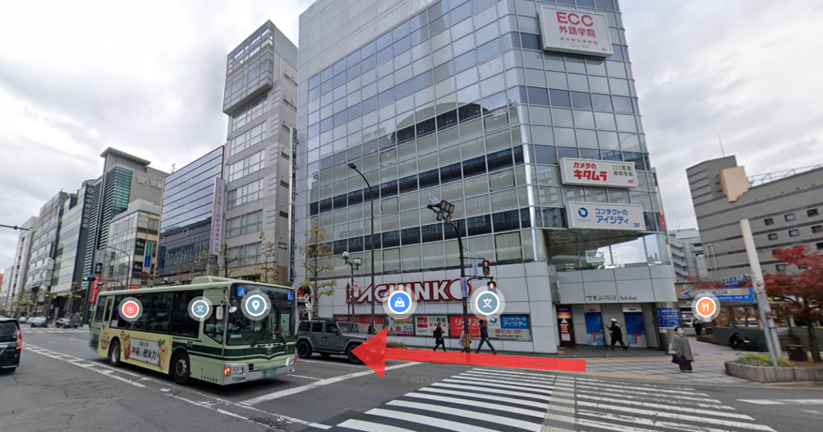 メンズライフクリニック 京都駅前院(提携院)の最寄り駅からの経路案内画像2