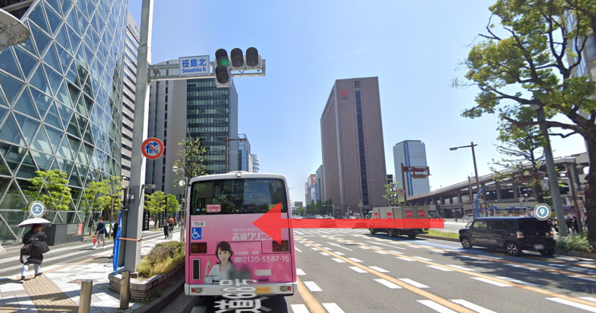 メンズライフクリニック 名古屋院の最寄り駅からの経路案内画像4