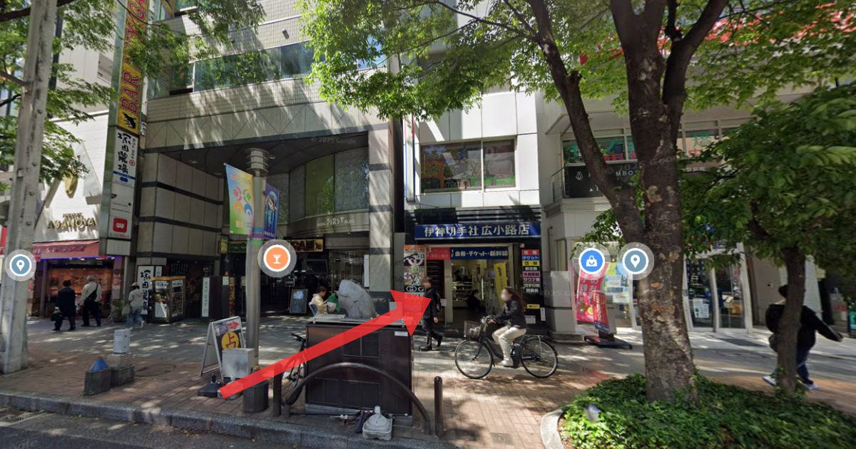 メンズライフクリニック 名古屋院の最寄り駅からの経路案内画像6