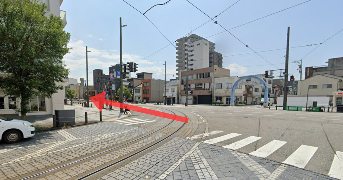 メンズライフクリニック 富山院(提携院)の最寄り駅からの経路案内画像2