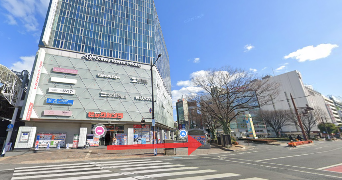 メンズライフクリニック 岡山駅前院の最寄り駅からの経路案内画像2