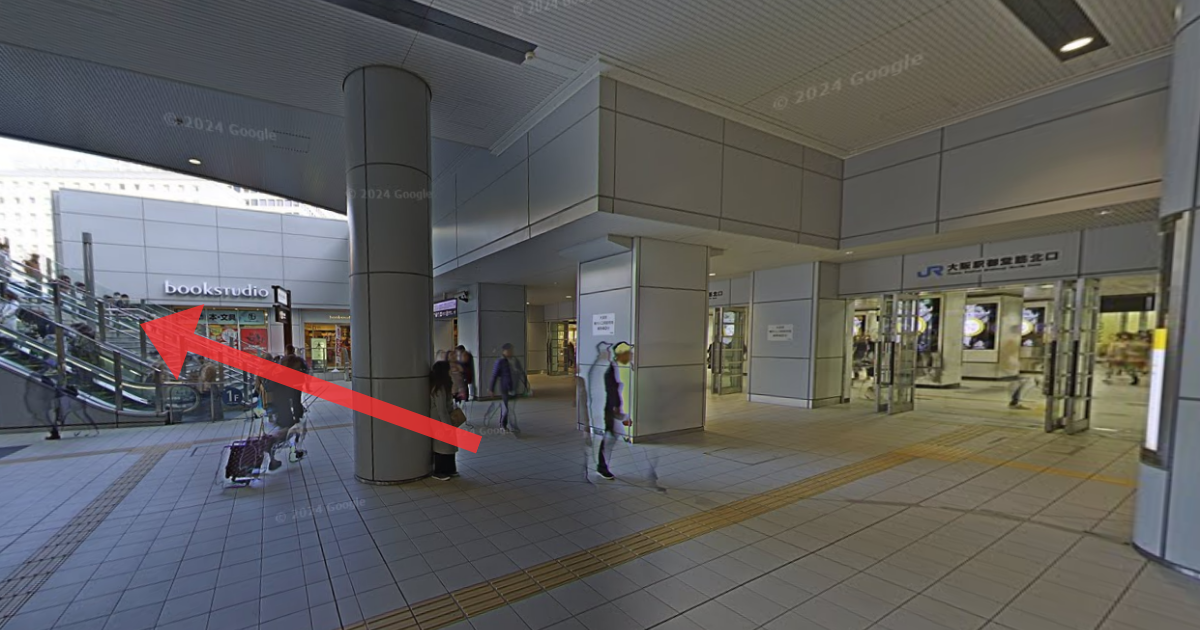 メンズライフクリニック 梅田院の最寄り駅からの経路案内画像1