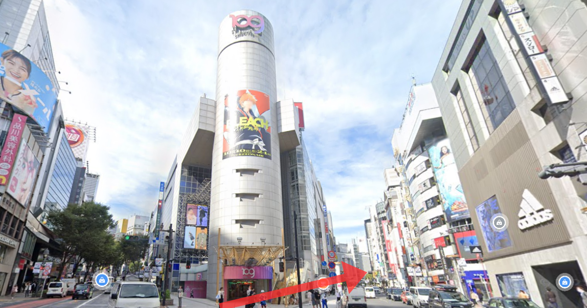 メンズライフクリニック 渋谷院の最寄り駅からの経路案内画像2