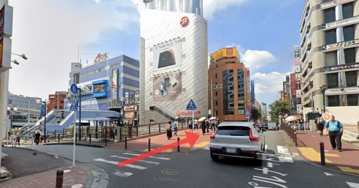 メンズライフクリニック 神奈川・横浜院の最寄り駅からの経路案内画像2