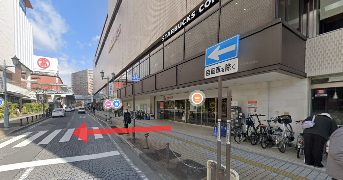 メンズライフクリニック 群馬・高崎院の最寄り駅からの経路案内画像2