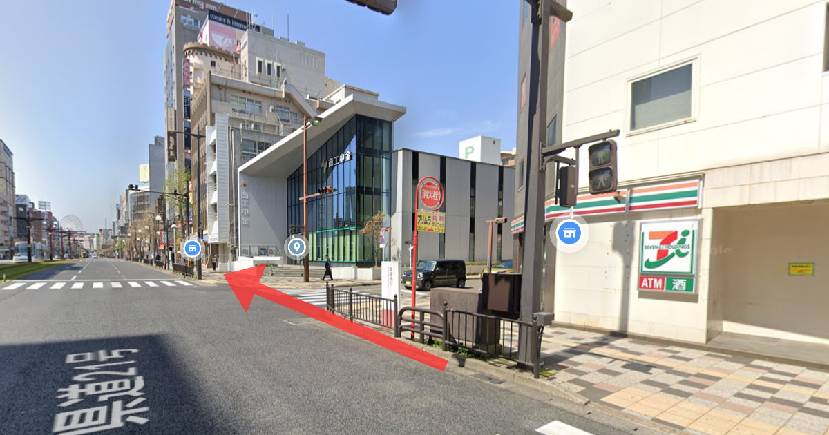 メンズライフクリニック 鹿児島・天文館院の最寄り駅からの経路案内画像4