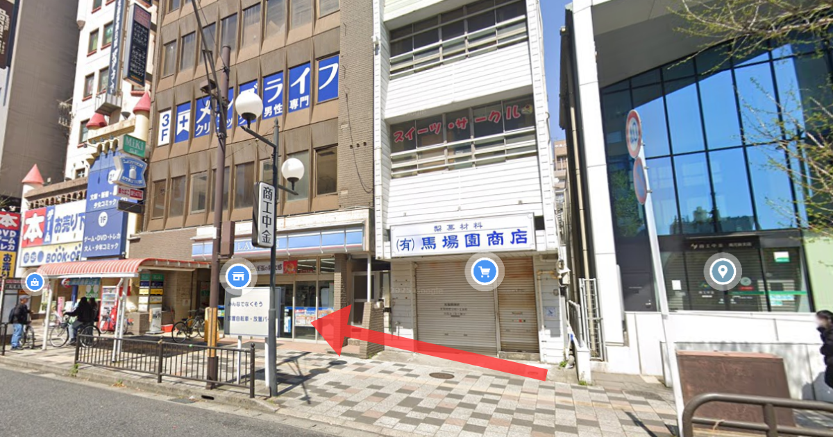 メンズライフクリニック 鹿児島・天文館院の最寄り駅からの経路案内画像5