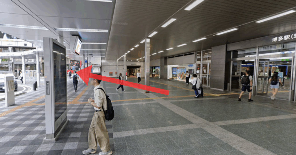 ABCクリニック 博多院の博多駅からの経路案内画像1