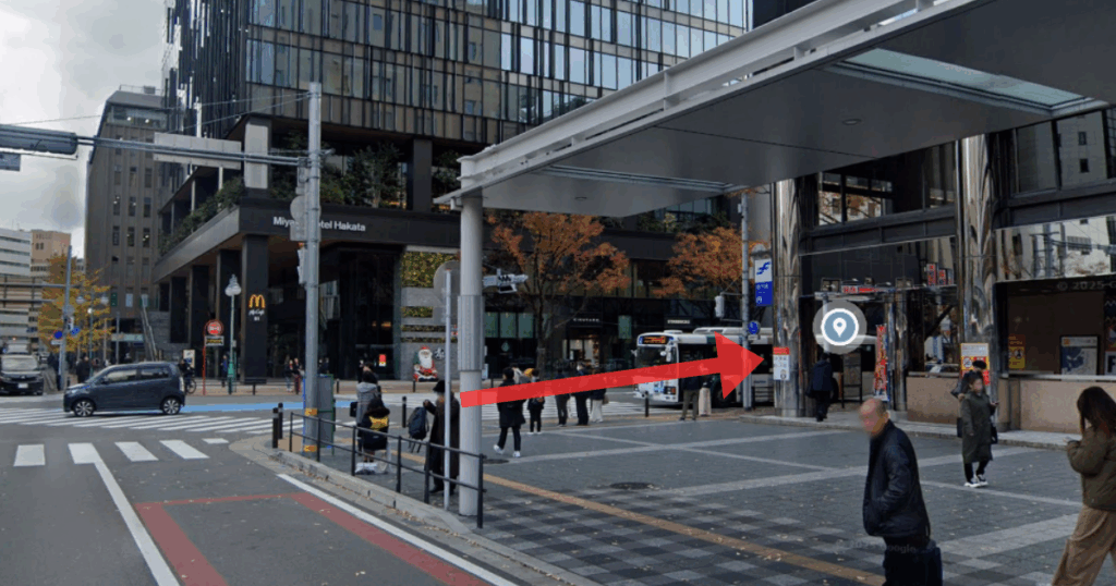 ABCクリニック 博多院の博多駅からの経路案内画像2