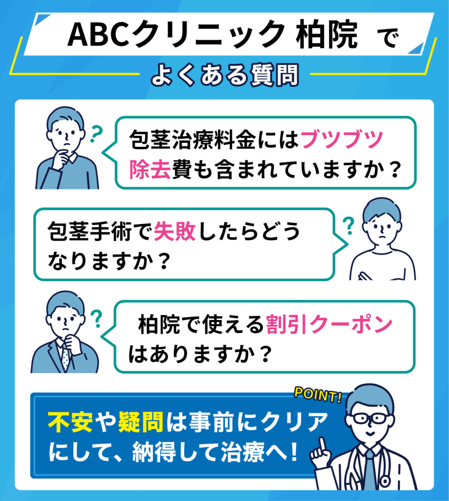 ABCクリニック柏院でよくある質問