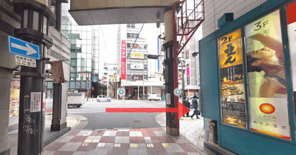 ABCクリニック 梅田院の梅田駅からの経路案内画像4