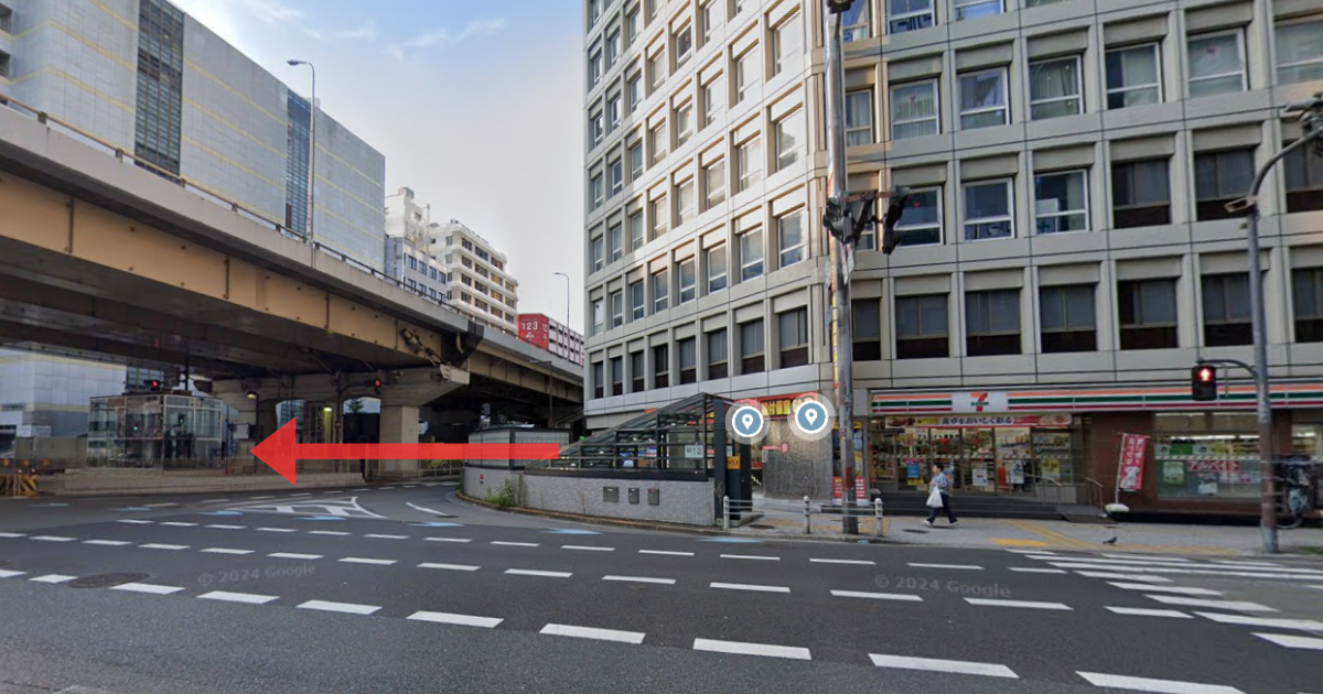 ABCクリニック 梅田院の梅田駅からの経路案内画像5