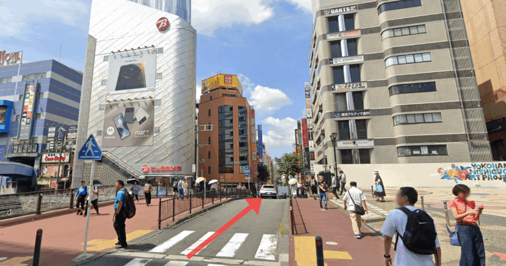 ABCクリニック 横浜院の横浜駅からの経路案内画像2