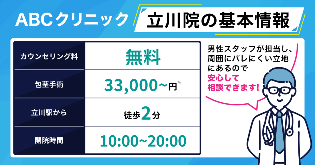 ABCクリニック立川院の基本情報に関するイラスト画像
