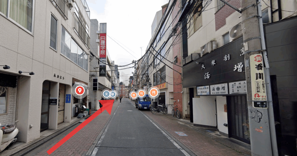 ABCクリニック 立川院の立川駅からの経路案内画像4