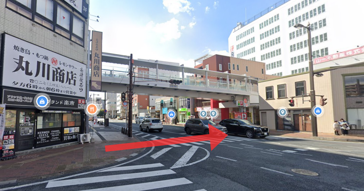 ABCクリニック 高崎駅からの経路案内画像6