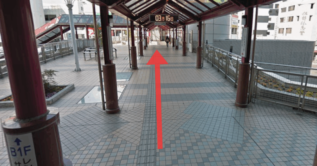ABCクリニック 高松院の瓦町駅からの経路案内画像1