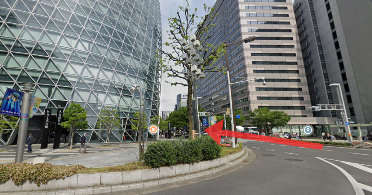 MSクリニック名古屋の最寄り駅からの経路案内画像6