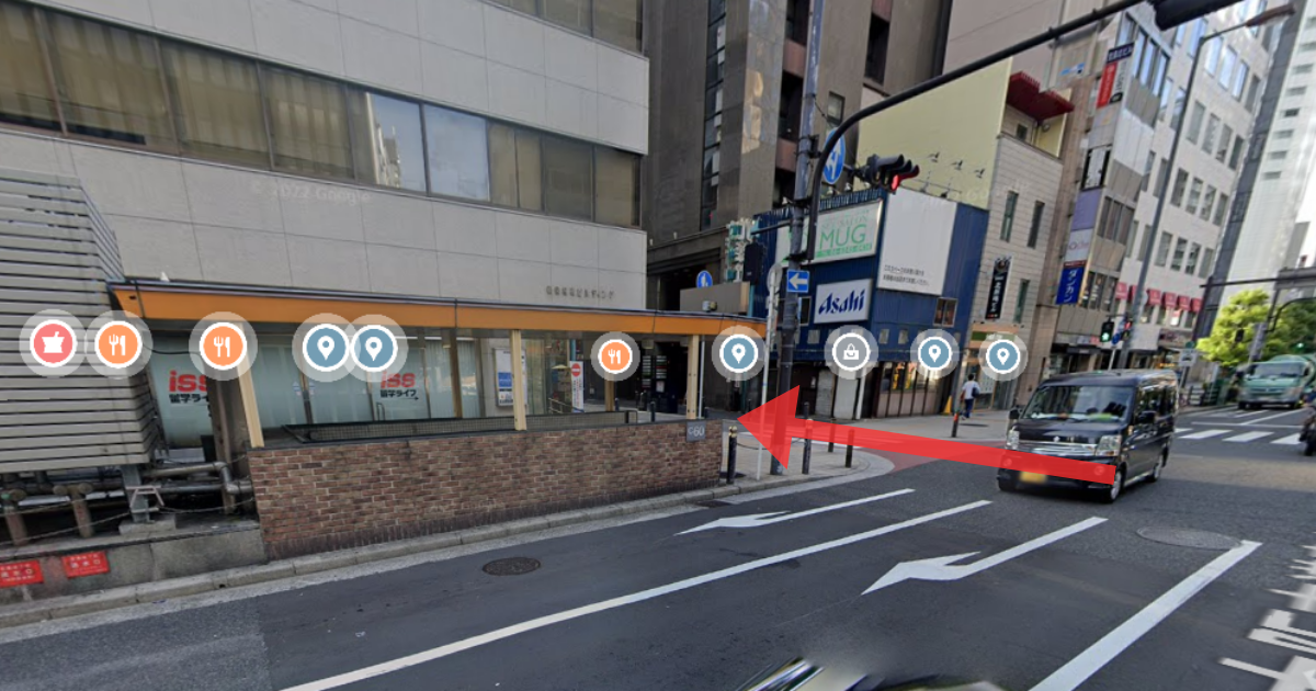 MSクリニック大阪の最寄り駅からの経路案内画像6