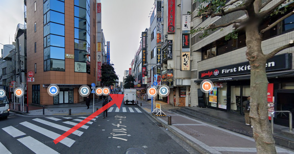 MSクリニック横浜の最寄り駅からの経路案内画像3