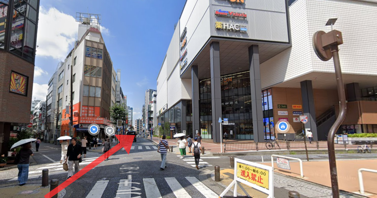 MSクリニック横浜の最寄り駅からの経路案内画像4