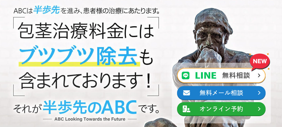 ABCクリニックの包茎手術の料金体系