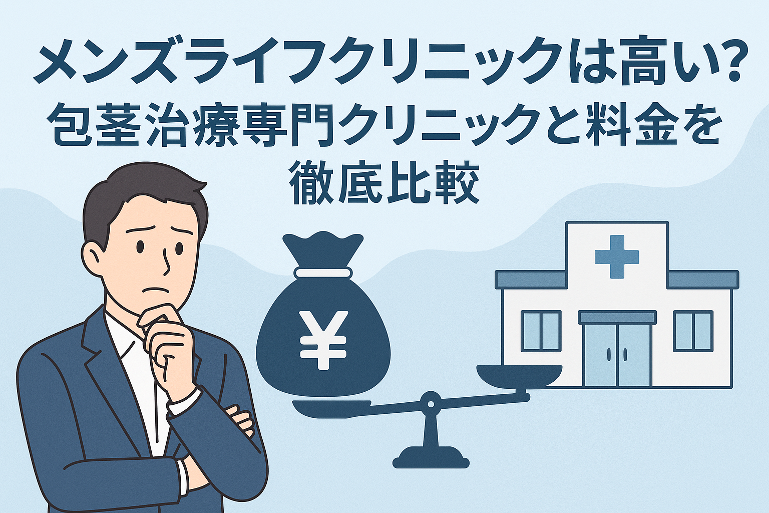 メンズライフクリニックは高い？包茎治療専門クリニックと料金を徹底比較