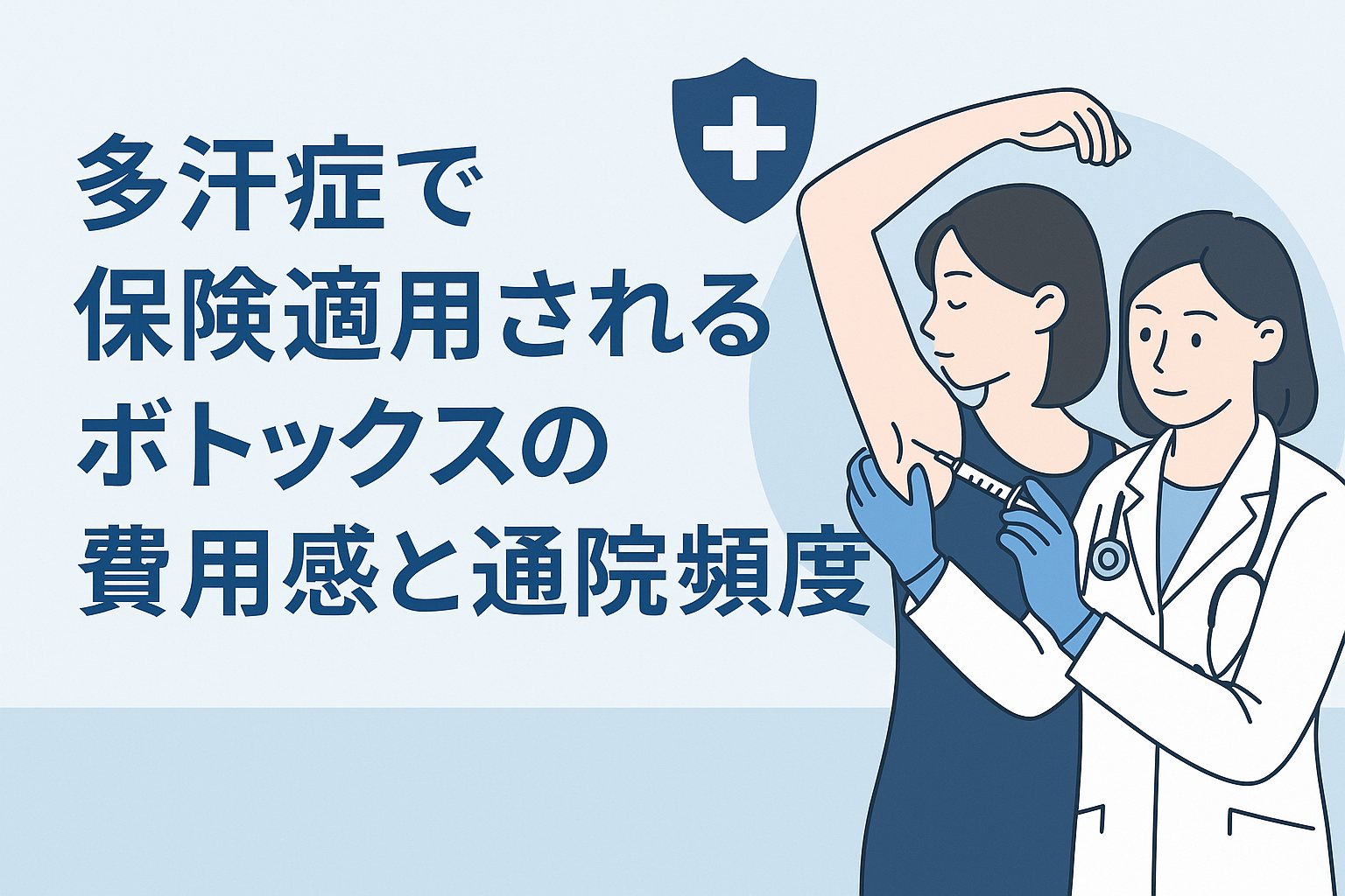 多汗症で保険適用されるボトックスの費用感と通院頻度