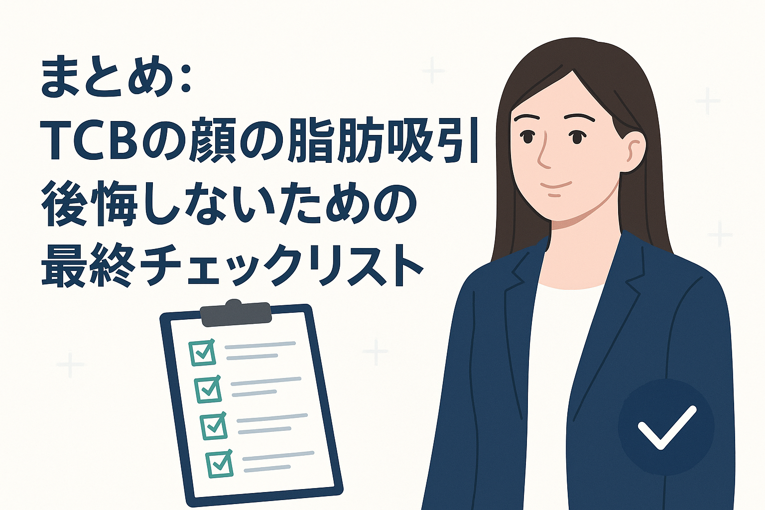 まとめ:TCBの顔の脂肪吸引で後悔しないための最終チェックリスト