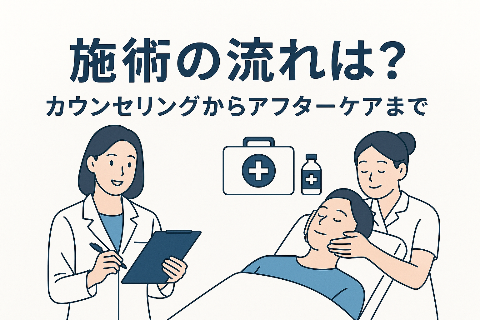 施術の流れは?カウンセリングからアフターケアまで