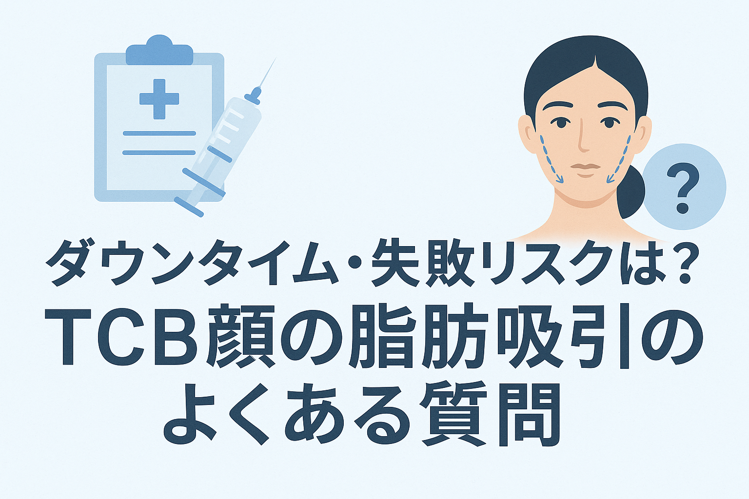 ダウンタイム・失敗リスクは?TCB顔の脂肪吸引のよくある質問