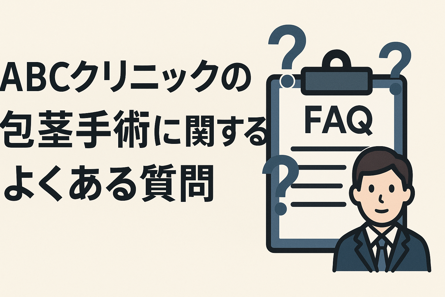 ABCクリニックの包茎手術に関するよくある質問