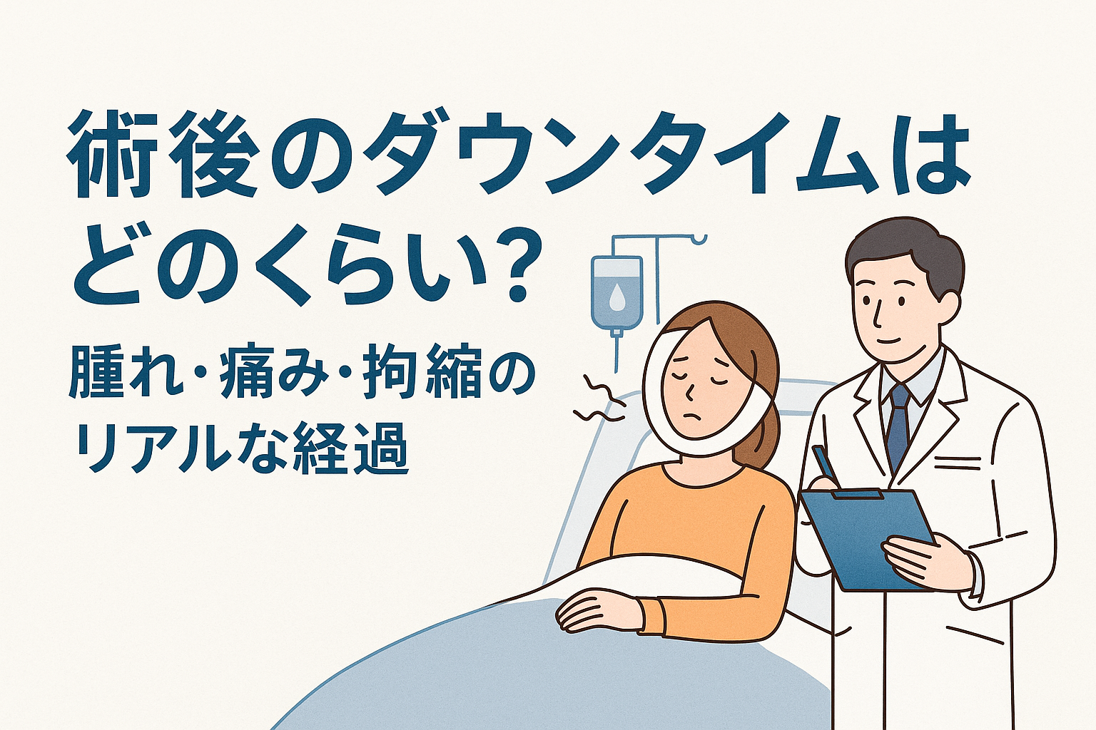 術後のダウンタイムはどのくらい?腫れ・痛み・拘縮のリアルな経過